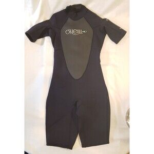 O'neill 2mm All Black Short Sleeve Spring Wetsuit Size 4 - Style #2296